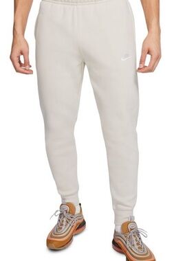 Nike Men’s Cream/Tan Fleece Joggers Sz XL